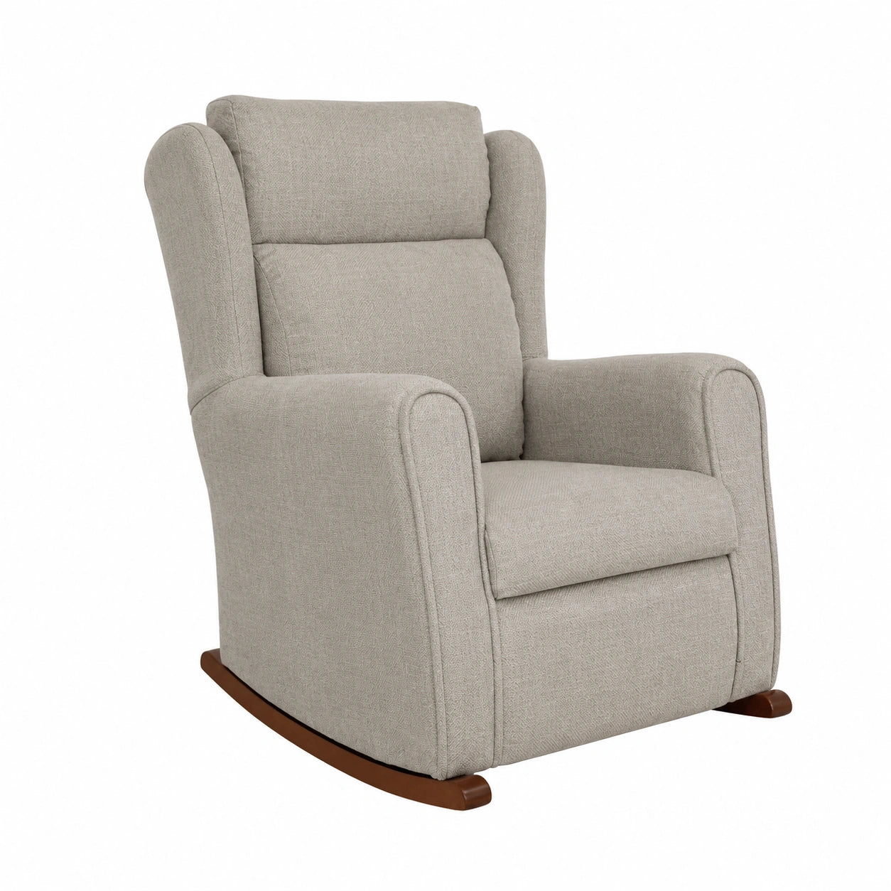 Sillón Reclinable Balancín con Tela Antimanchas, Perfecto para Salón y Dormitorio, Color Gris
