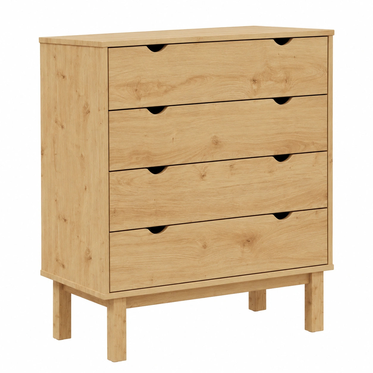 Aparador de Madera Maciza de Pino para Dormitorio y Salón