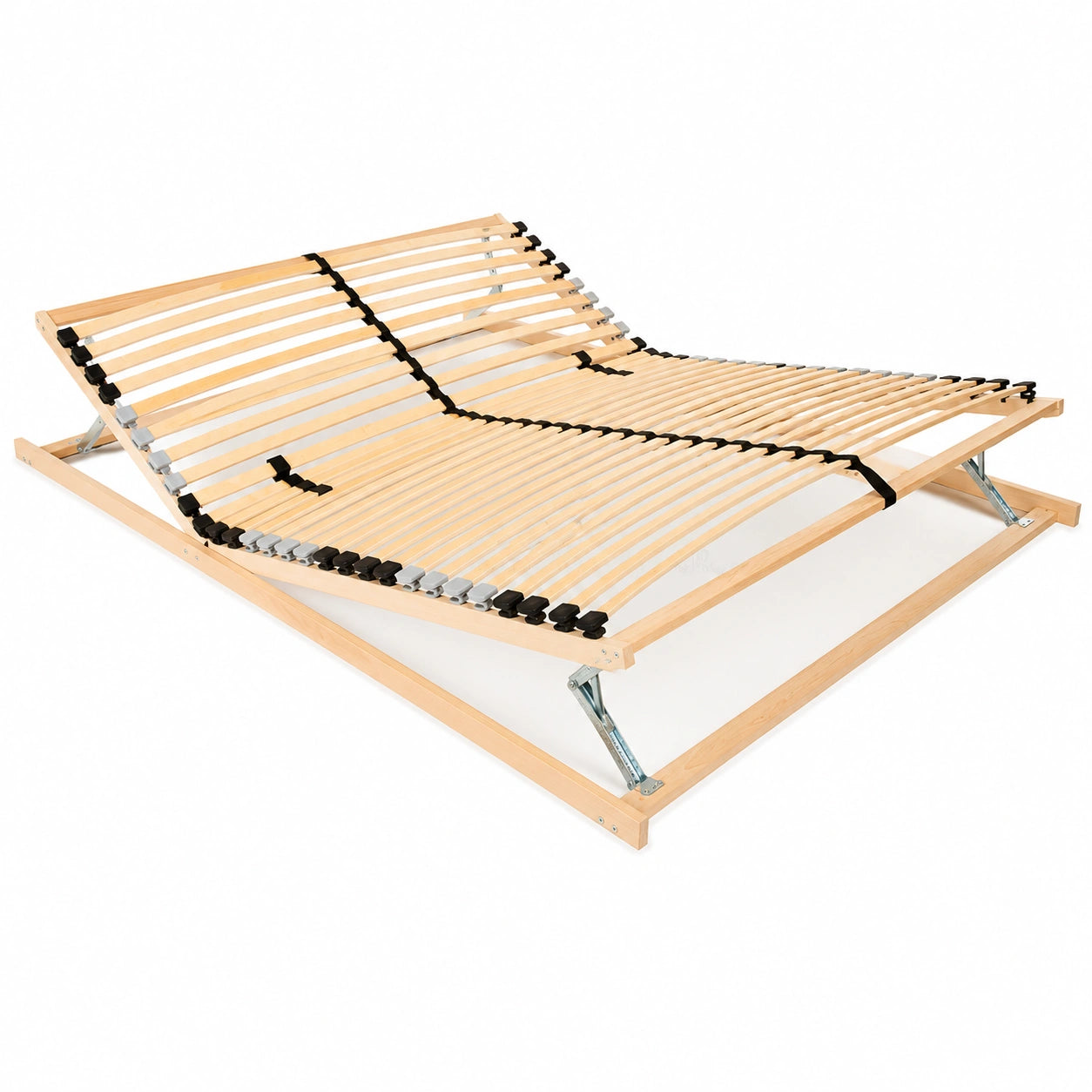 Somier de Láminas Ajustable 100x200 cm, 28 Listones, 7 Zonas de Confort