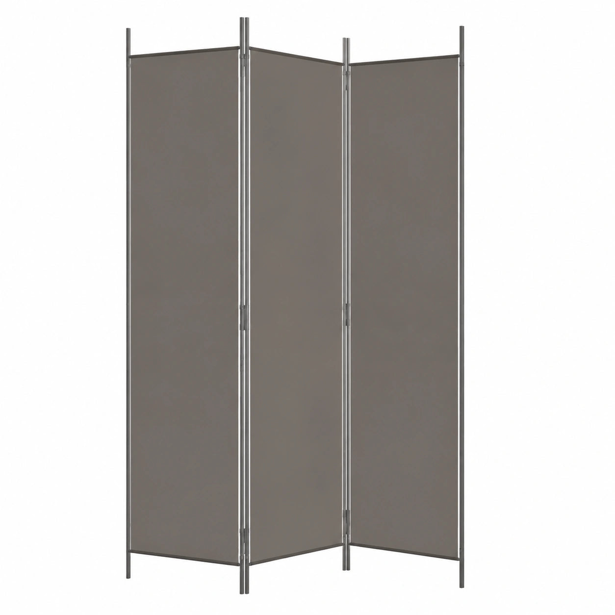 Biombo Separador de Habitaciones de 4 Paneles Antracita, 200x220cm