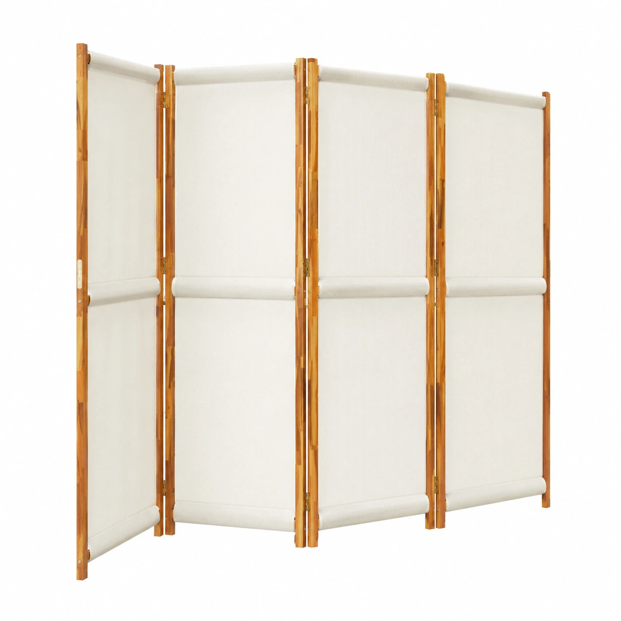 Biombo Plegable de 6 Paneles Gris Claro 420x180 cm INLIFE
