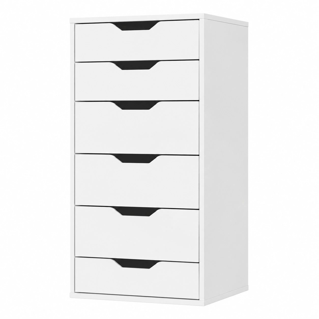 Cajonera FOREHILL de 6 Cajones para Dormitorio y Oficina en Blanco